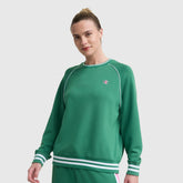 Champion Tennis Court Raglan Crewneck - Verdant Green