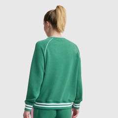 Champion Tennis Court Raglan Crewneck - Verdant Green