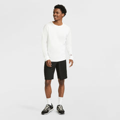 Champion Classic Long Sleeve T-Shirt, Embroidered C Logo - Bright White