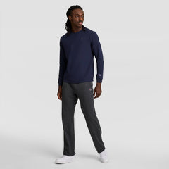 Champion Classic Long Sleeve T-Shirt, Embroidered C Logo - Deep Navy