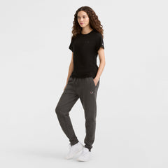 Champion Classic T-Shirt, Tonal Left Chest Script - Black