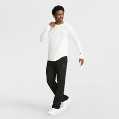 Champion Lightweight Lounge Pants, Open Hem - Black