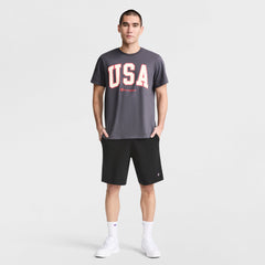 Champion 9" Lightweight Lounge Shorts, C Patch Logo - Black