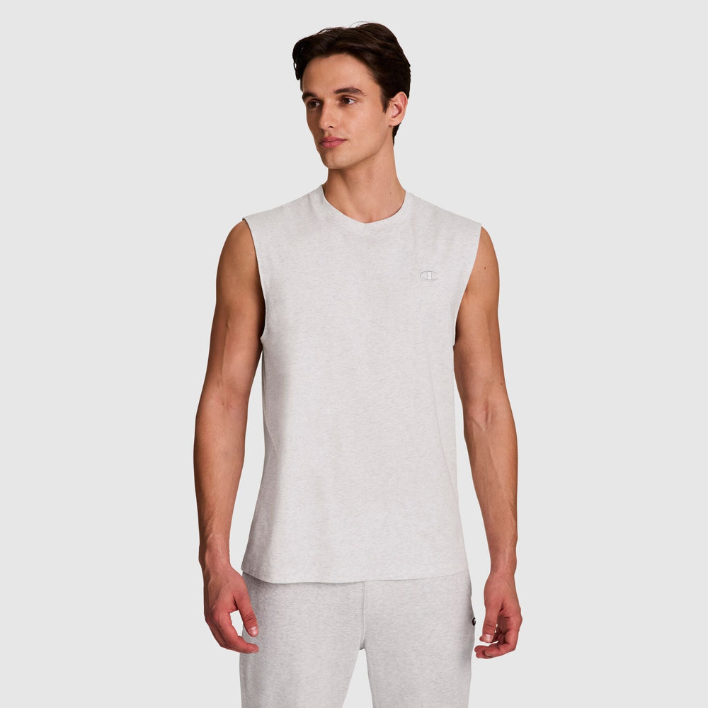 Champion Muscle Tank - Platinum Silver Heather
