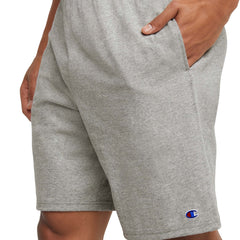 Champion 9" Lightweight Lounge Shorts, C Patch Logo - New Manhattan Mist Heather