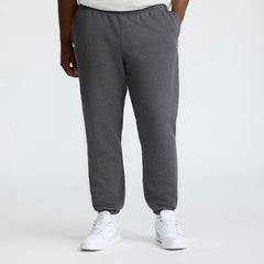 Champion Powerblend Sweatpants, Cinched Bottom - Big & Tall - Granite Heather
