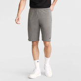 Champion 9" Lightweight Lounge Shorts, C Patch Logo - Granite Heather