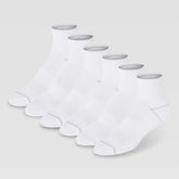 Champion 6Pk Women's Cushion Quarter - Bright White