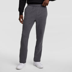Champion Powerblend Sweatpants, Open Hem - Granite Heather