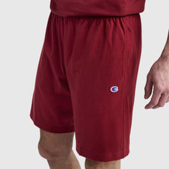 Champion 9" Lightweight Lounge Shorts, C Patch Logo - Pomegranate