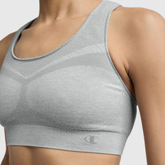 Champion Seamless Racerback Sports Bra - Oxford Grey Heather