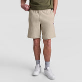 Champion 9" Lightweight Lounge Shorts, C Patch Logo - Abbey Stone