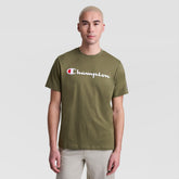 Champion Classic Graphic T-Shirt, Script Logo - Burnt Olive