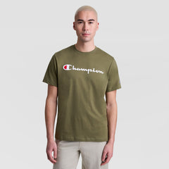 Champion Classic Graphic T-Shirt, Script Logo - Burnt Olive