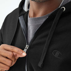 Champion Powerblend Full-Zip Hoodie - Black