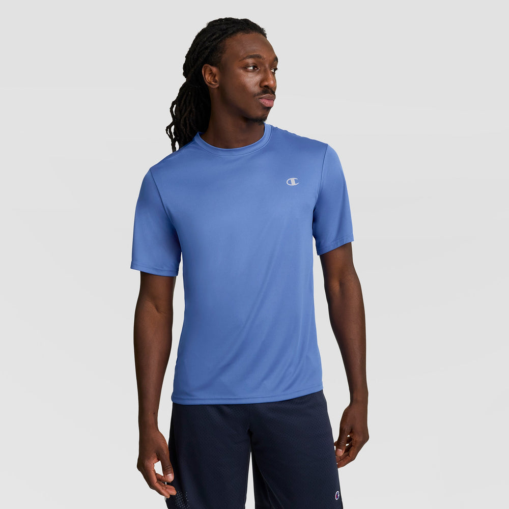 Champion Sport T-Shirt, Reflective C Logo - Coastal Fjord