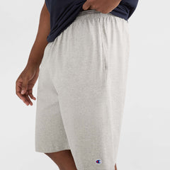Champion Lightweight Lounge Shorts, C Patch Logo - Big & Tall - New Manhattan Mist Heather