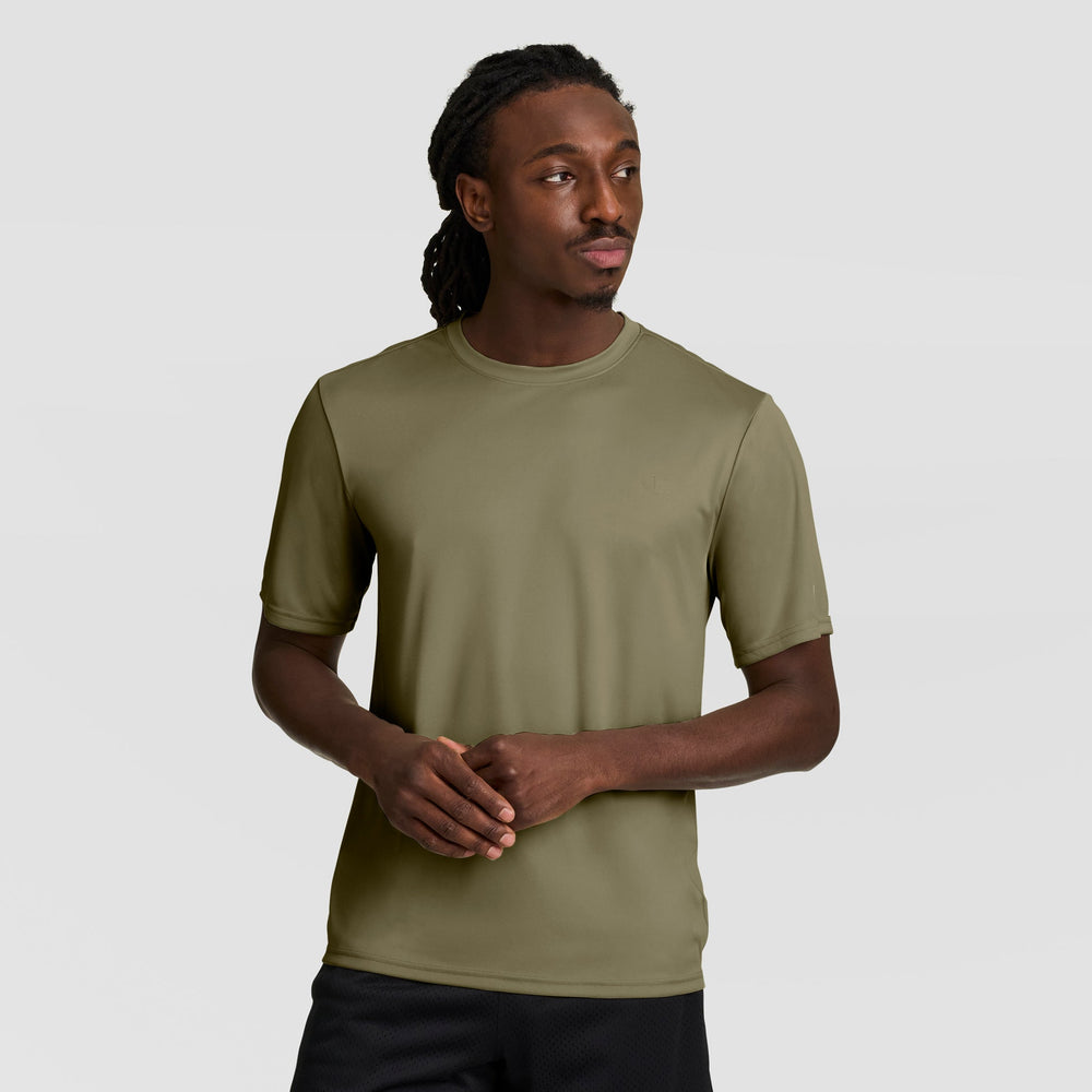 Champion Sport T-Shirt, Reflective C Logo - Burnt Olive