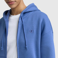 Champion Powerblend Fleece Zip-Up Hoodie - Coastal Fjord