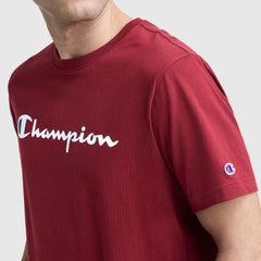 Champion Classic Graphic T-Shirt, Script Logo - Pomegranate