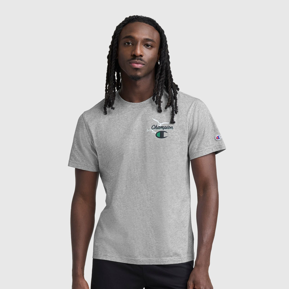 Champion Sunsetters Graphic T-Shirt - Oxford Grey Heather