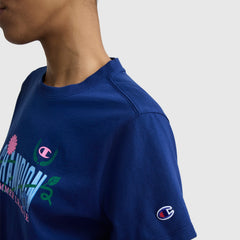 Champion Summer League Graphic T-Shirt - Blue Depth