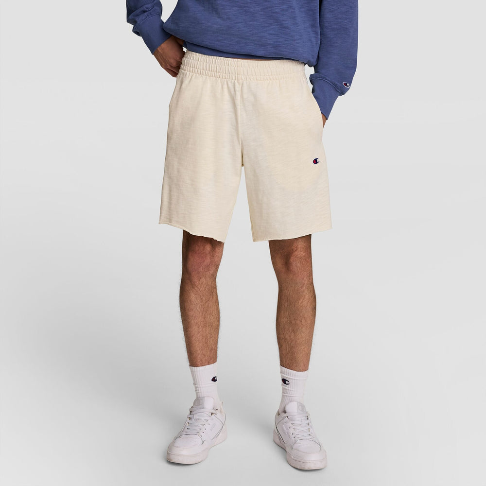 Champion 9" Modern Retro Washed Shorts - Unbleached Cotton