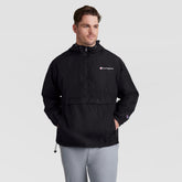 Champion Stadium Packable Jacket, Script Logo - Big & Tall - Black