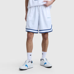 Champion 10" Gridiron Reversible Short, Script Logo - Bright White