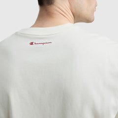 Champion Classic Graphic T-Shirt, Script Logo - Unbleached Cotton