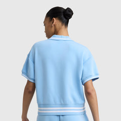 Champion Tennis Court Polo, Embroidered Script Logo - Placid Blue