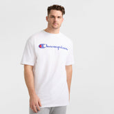 Champion Classic Graphic T-Shirt, Script Logo - Big & Tall - Bright White