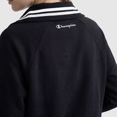 Champion Pitcher Full-Zip Mockneck Top - Black
