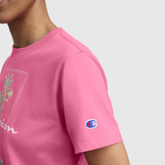 Champion Painted Bouquet Graphic T-Shirt - Pink Cosmos