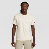 Champion Classic Graphic T-Shirt, Tonal Script Logo - Unbleached Cotton