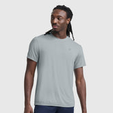Champion Sport Crewneck T-Shirt, Script Logo - Quarry