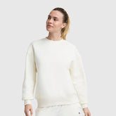 Champion Powerblend Crewneck Sweatshirt, Small "C" - Unbleached Cotton