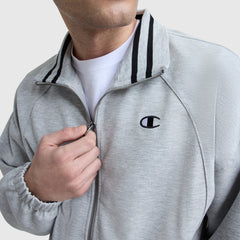 Champion Gameday Full Zip Mock Neck - Oxford Grey Heather