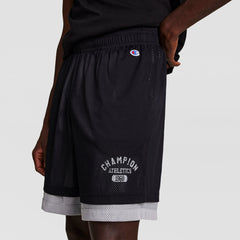 Champion 9" Gridiron Double Layer Short - Black