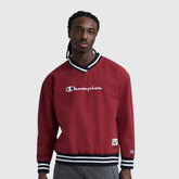 Champion Gridiron V-Neck Pullover - Pomegranate