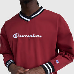 Champion Gridiron V-Neck Pullover - Pomegranate