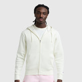 Champion Powerblend Full-Zip Hoodie - Unbleached Cotton
