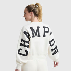 Champion Endzone Loose Fit Crewneck - Unbleached Cotton