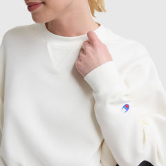 Champion Endzone Loose Fit Crewneck - Unbleached Cotton