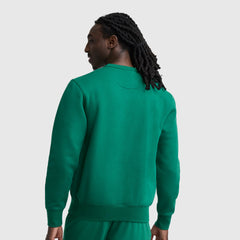 Champion Powerblend Crewneck Sweatshirt, Script Logo - Verdant Green