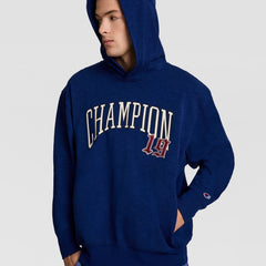 Champion Modern Retro Washed Hoodie - Blue Depth