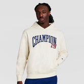 Champion Modern Retro Washed Hoodie - Unbleached Cotton