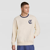 Champion Modern Retro Washed Crew Sweatshirt - Unbleached Cotton