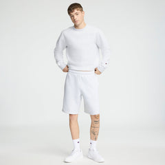 Champion 10" Powerblend Fleece Short - Platinum Silver Heather