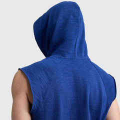 Champion Modern Retro Washed Sleeveless Hoodie - Blue Depth